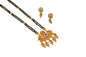 Golden and black beads chain with pendal