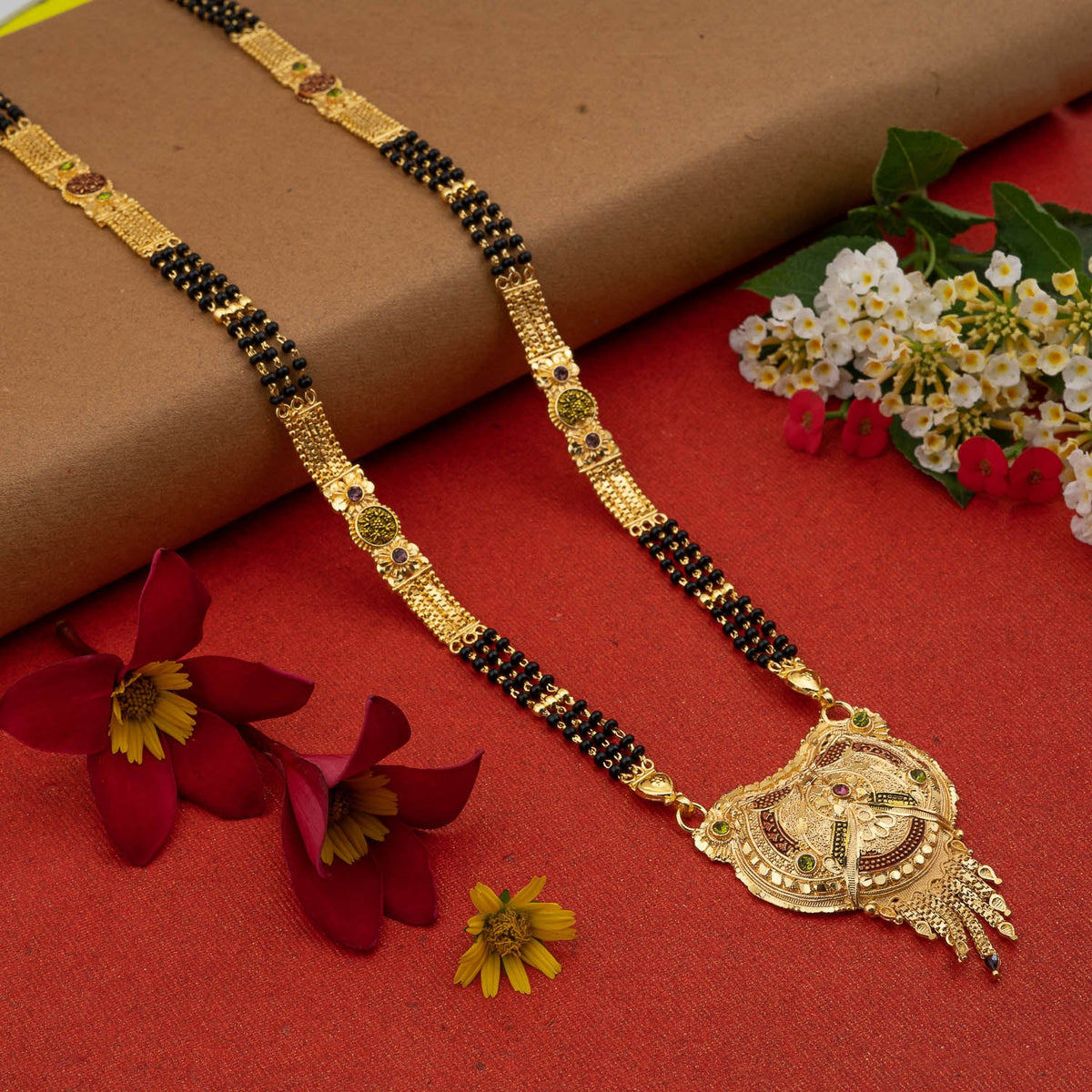 Gold Plated Classic Design Mangalsutra with tassel