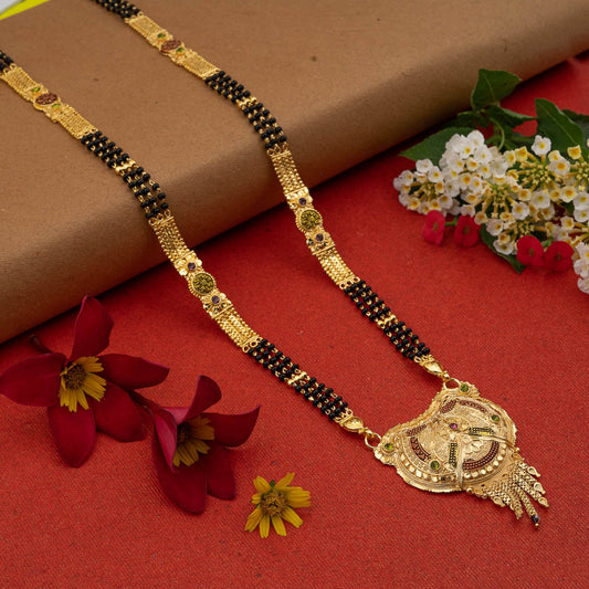 Gold Plated Classic Design Mangalsutra with tassel