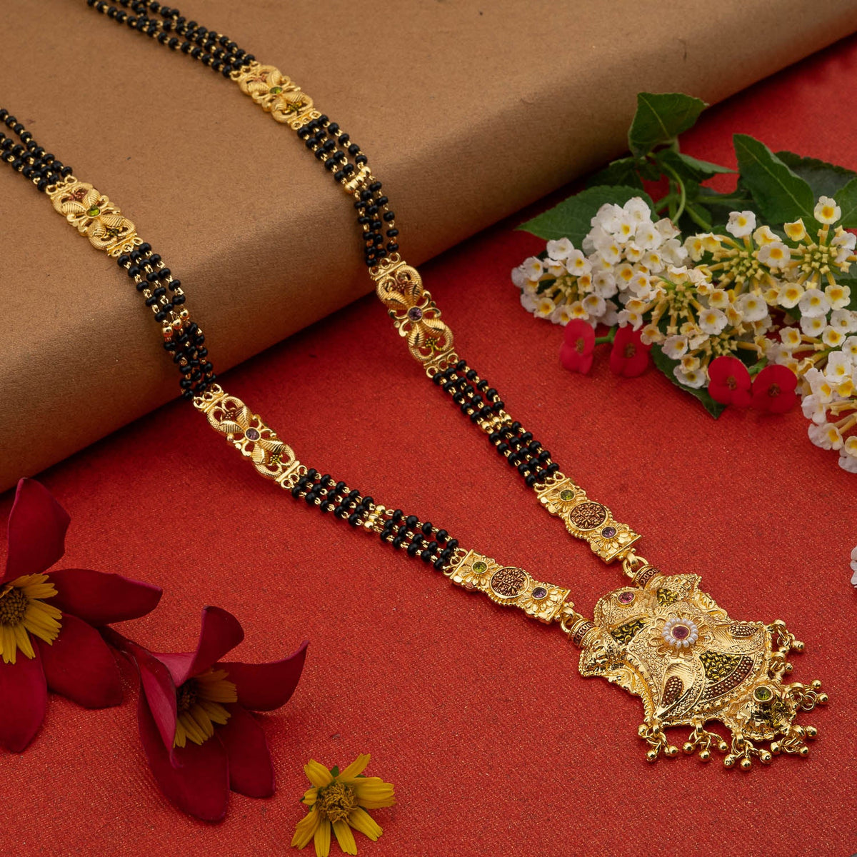 Gold Plated Classic Design Mangalsutra with tassel