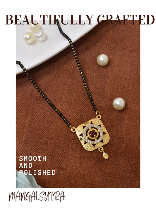Traditional Mangalsutra for Women, Black Beads Chain with Pendant, Gold Plated Mangalsutra Necklace, Ethnic, Stylish Anniversary, Wedding, Festive Mangalsutra Jewellery for Women-18