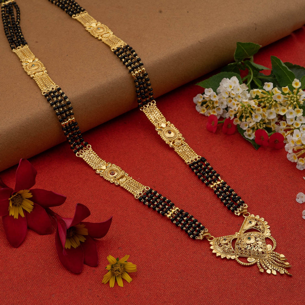Gold Plated Classic Design Mangalsutra with tassel