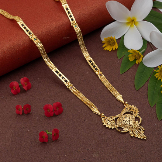 Gold Plated Classic Design Mangalsutra with tassel