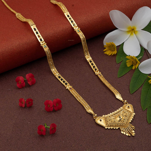 Gold Plated Classic Design Mangalsutra with tassel