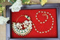Traditional Goldplated Heavy Designer Meenakari kundan stone perl studded Bridal Big royal rajwadi rajputi big nath with  chain