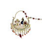 Designer Tree and peacock design Golden Ethnic Nath for Women