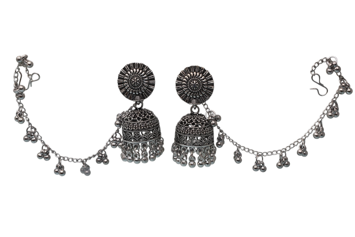 Heritage jewellery jhumkas,silver jhumakas,