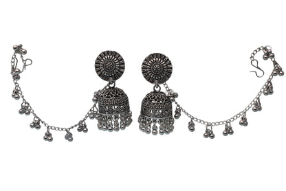 Heritage jewellery jhumkas,silver jhumakas,