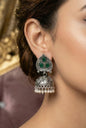 Partywear-earrings,chandeliar,partywear,Kashmiri earring,JHUMAR-OXOJMK-JRV-PAAN-GRN