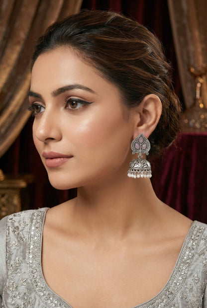 Partywear-earrings,chandeliar,partywear,Kashmiri earring,JHUMAR-OXOJMK-JRV-PAAN-LVDR
