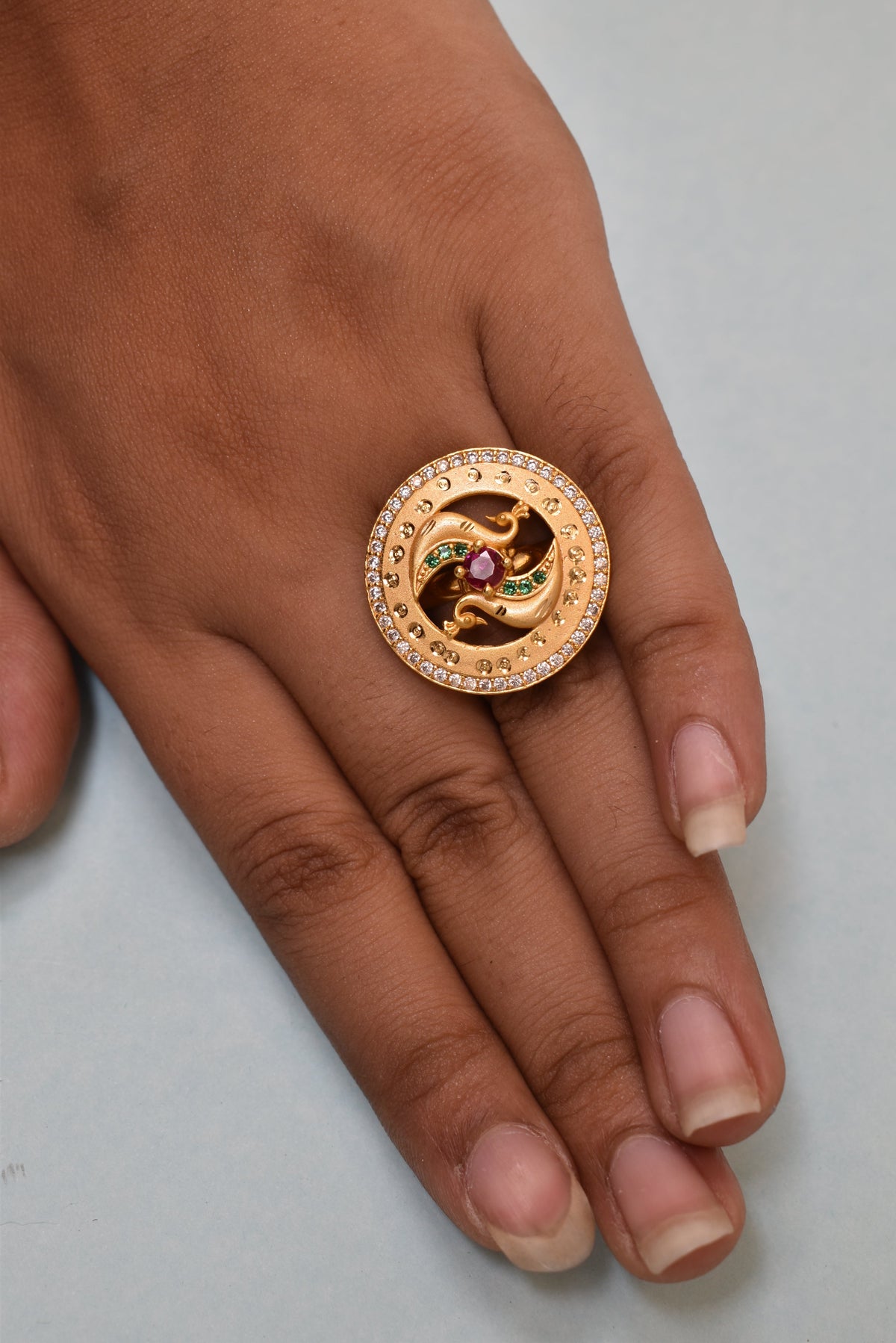 gold plated ring for women, meenakari adjustable ring, Indian wedding ring, ethnic ring jewelry, traditional bridal ring, womenâ€™s party wear ring, ethnic Indian jewelry, adjustable finger ring, gold finish ring for festivals, desi jewelry for women
