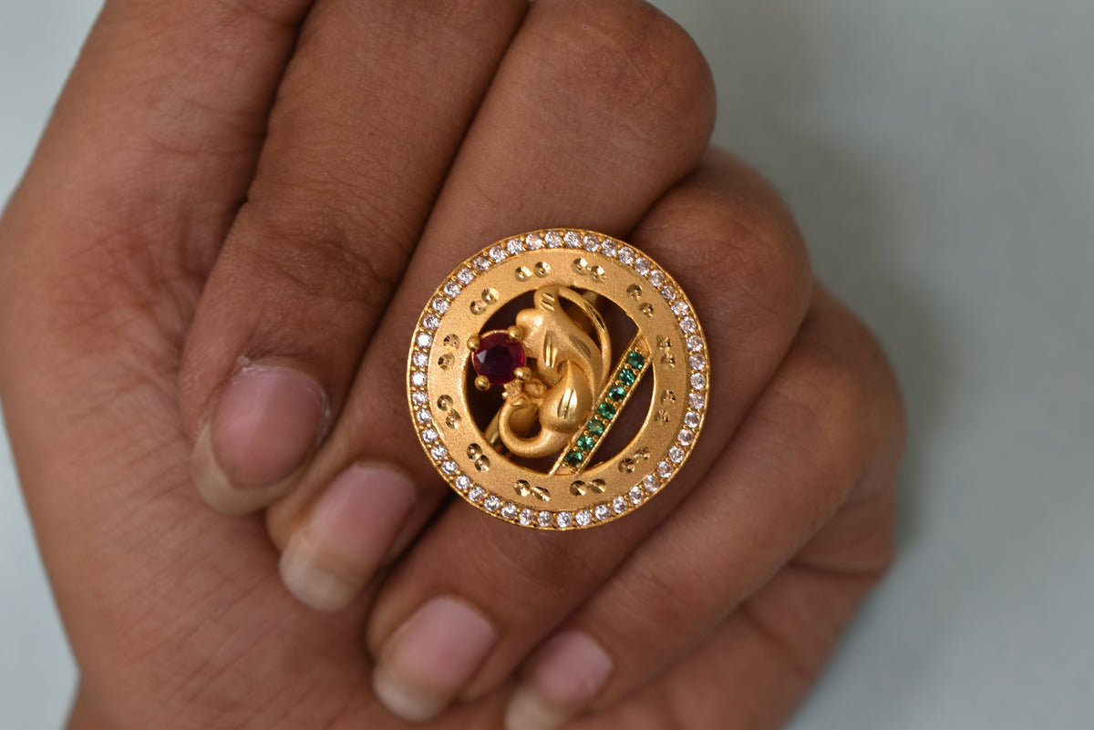 gold plated ring for women, meenakari adjustable ring, Indian wedding ring, ethnic ring jewelry, traditional bridal ring, womenâ€™s party wear ring, ethnic Indian jewelry, adjustable finger ring, gold finish ring for festivals, desi jewelry for women
