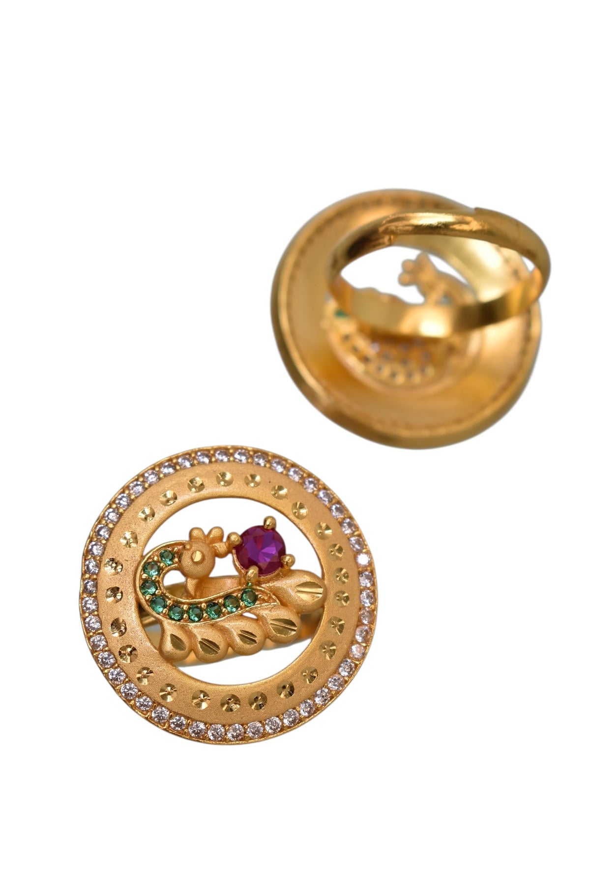 gold plated ring for women, meenakari adjustable ring, Indian wedding ring, ethnic ring jewelry, traditional bridal ring, womenâ€™s party wear ring, ethnic Indian jewelry, adjustable finger ring, gold finish ring for festivals, desi jewelry for women