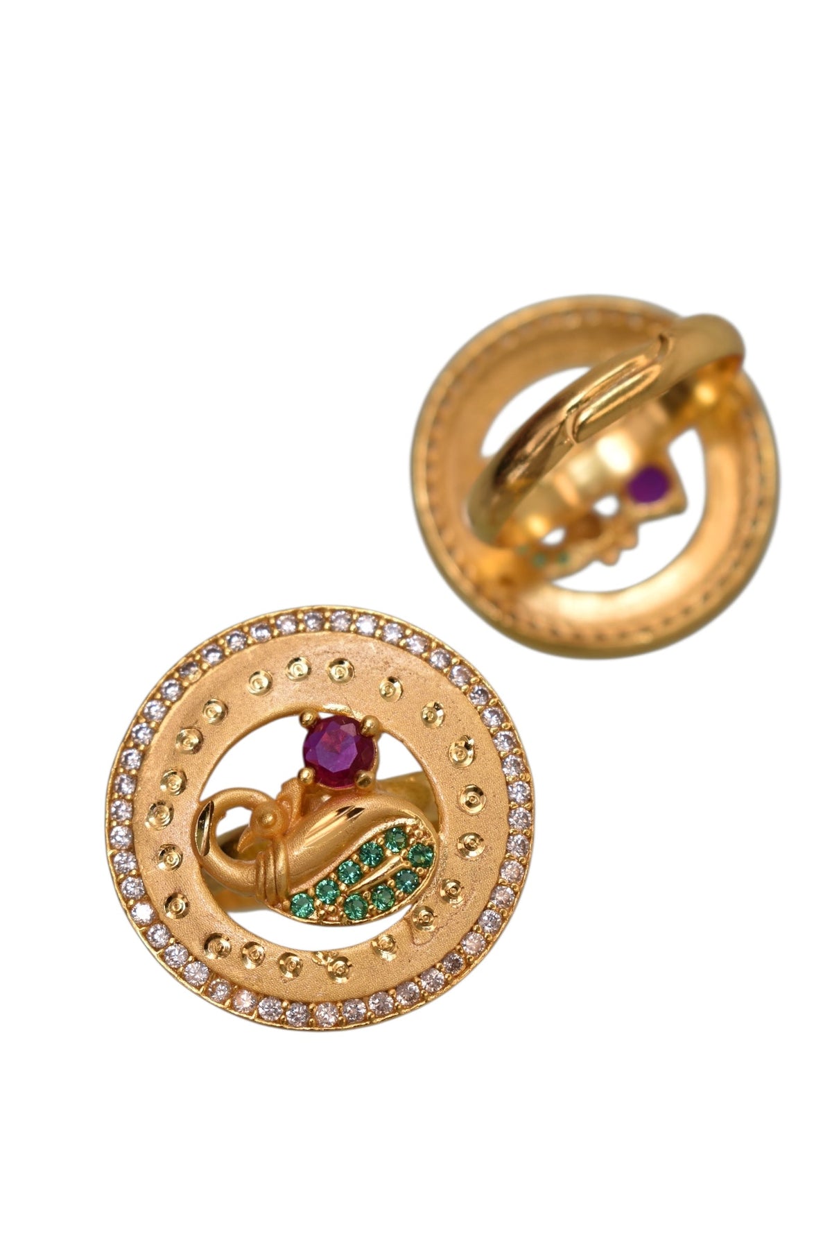 gold plated ring for women, meenakari adjustable ring, Indian wedding ring, ethnic ring jewelry, traditional bridal ring, womenâ€™s party wear ring, ethnic Indian jewelry, adjustable finger ring, gold finish ring for festivals, desi jewelry for women