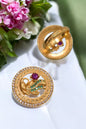 gold plated ring for women, meenakari adjustable ring, Indian wedding ring, ethnic ring jewelry, traditional bridal ring, womenâ€™s party wear ring, ethnic Indian jewelry, adjustable finger ring, gold finish ring for festivals, desi jewelry for women