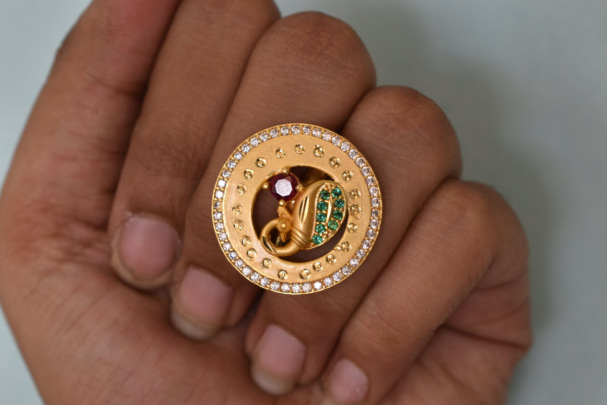 gold plated ring for women, meenakari adjustable ring, Indian wedding ring, ethnic ring jewelry, traditional bridal ring, womenâ€™s party wear ring, ethnic Indian jewelry, adjustable finger ring, gold finish ring for festivals, desi jewelry for women