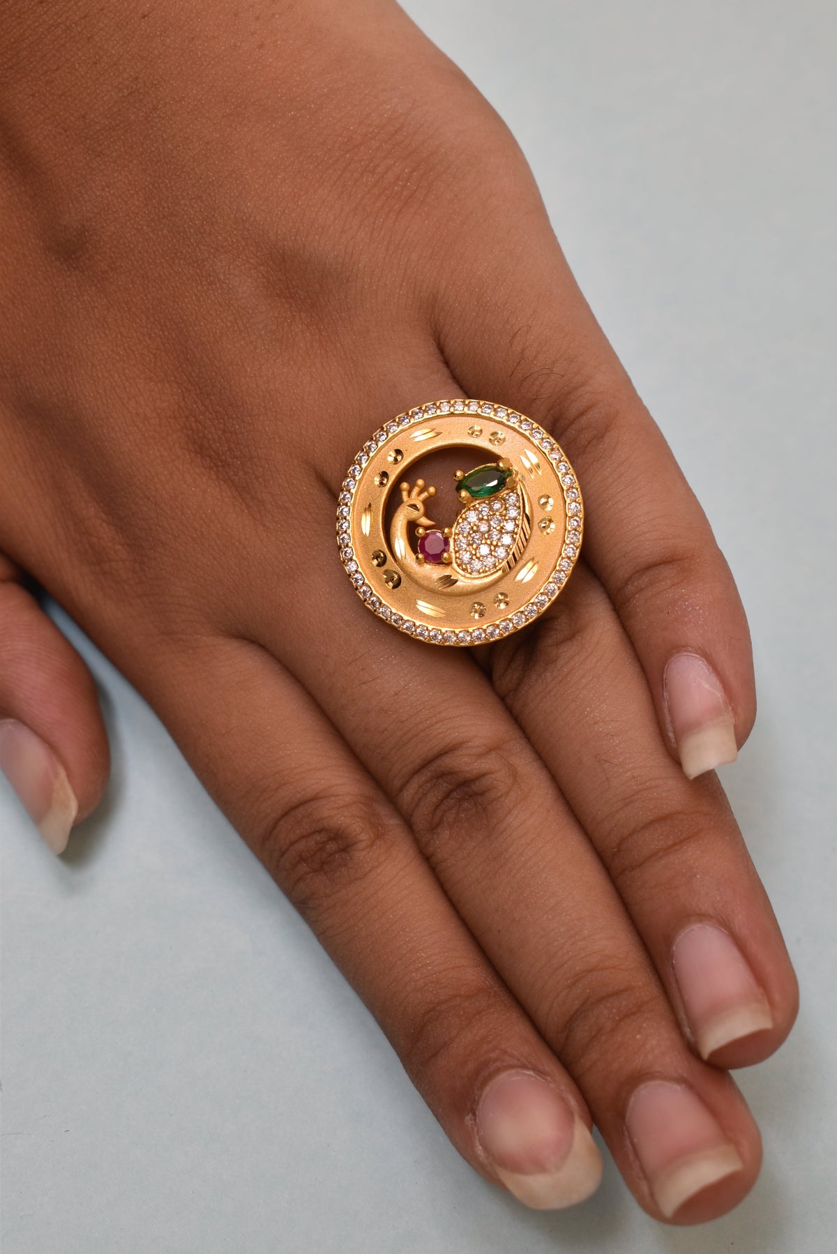 gold plated ring for women, meenakari adjustable ring, Indian wedding ring, ethnic ring jewelry, traditional bridal ring, womenâ€™s party wear ring, ethnic Indian jewelry, adjustable finger ring, gold finish ring for festivals, desi jewelry for women