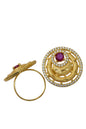 Trendy gold-plated ring
