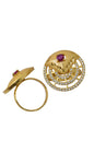 Vintage gold-plated adjustable ring