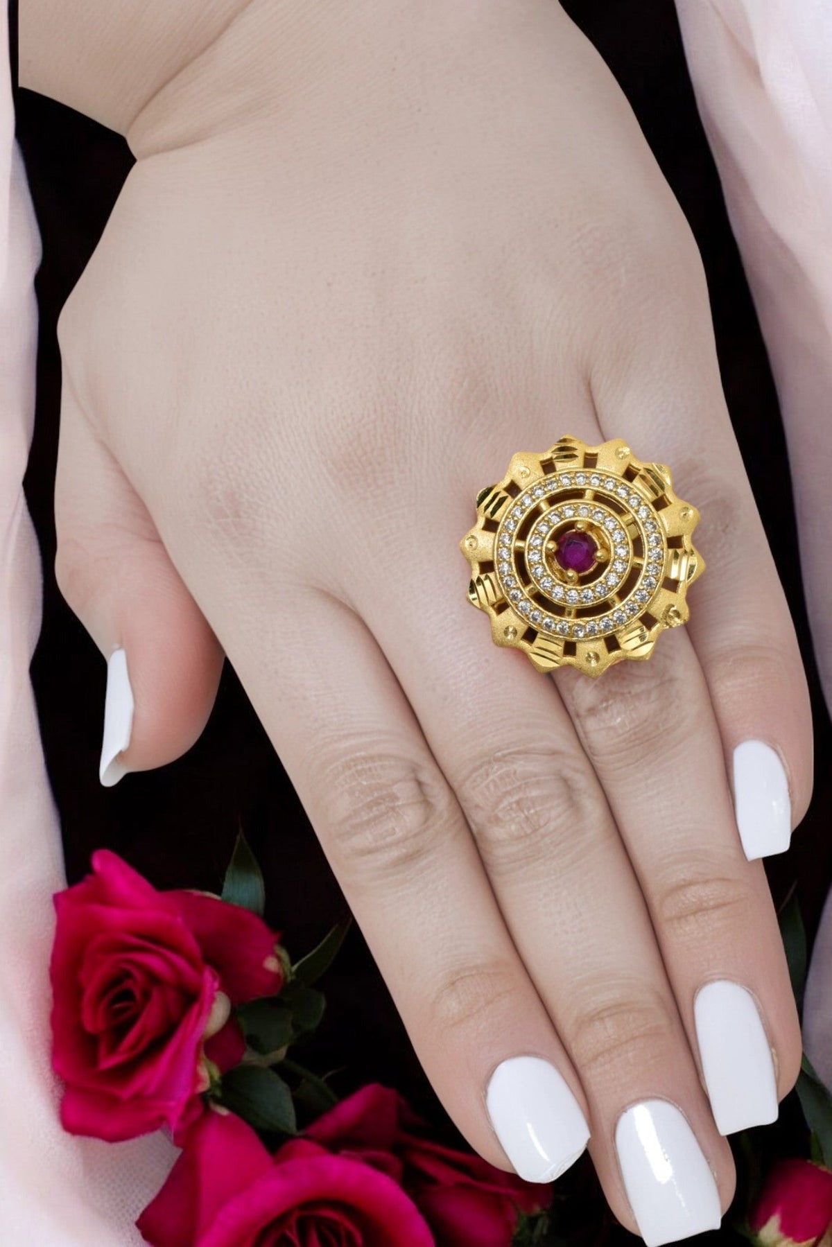 Gold-plated rings for gifts