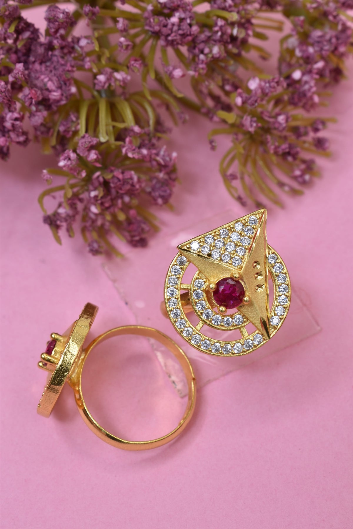 Customizable gold-plated ring