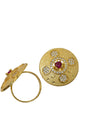 Gold-plated adjustable ring