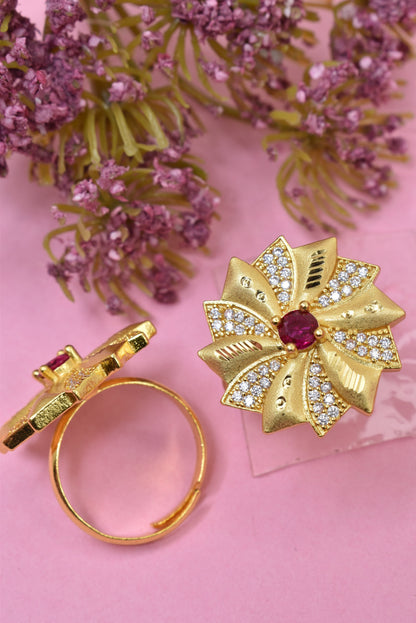 Customizable gold-plated ring