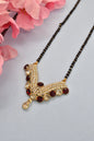 Mangalsutra,tanmania,gift for her,black bead mangalsutra,layered chain,necklace,karvachauth gift for her