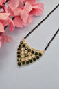 Mangalsutra,tanmania,gift for her,black bead mangalsutra,layered chain,necklace,karvachauth gift for her