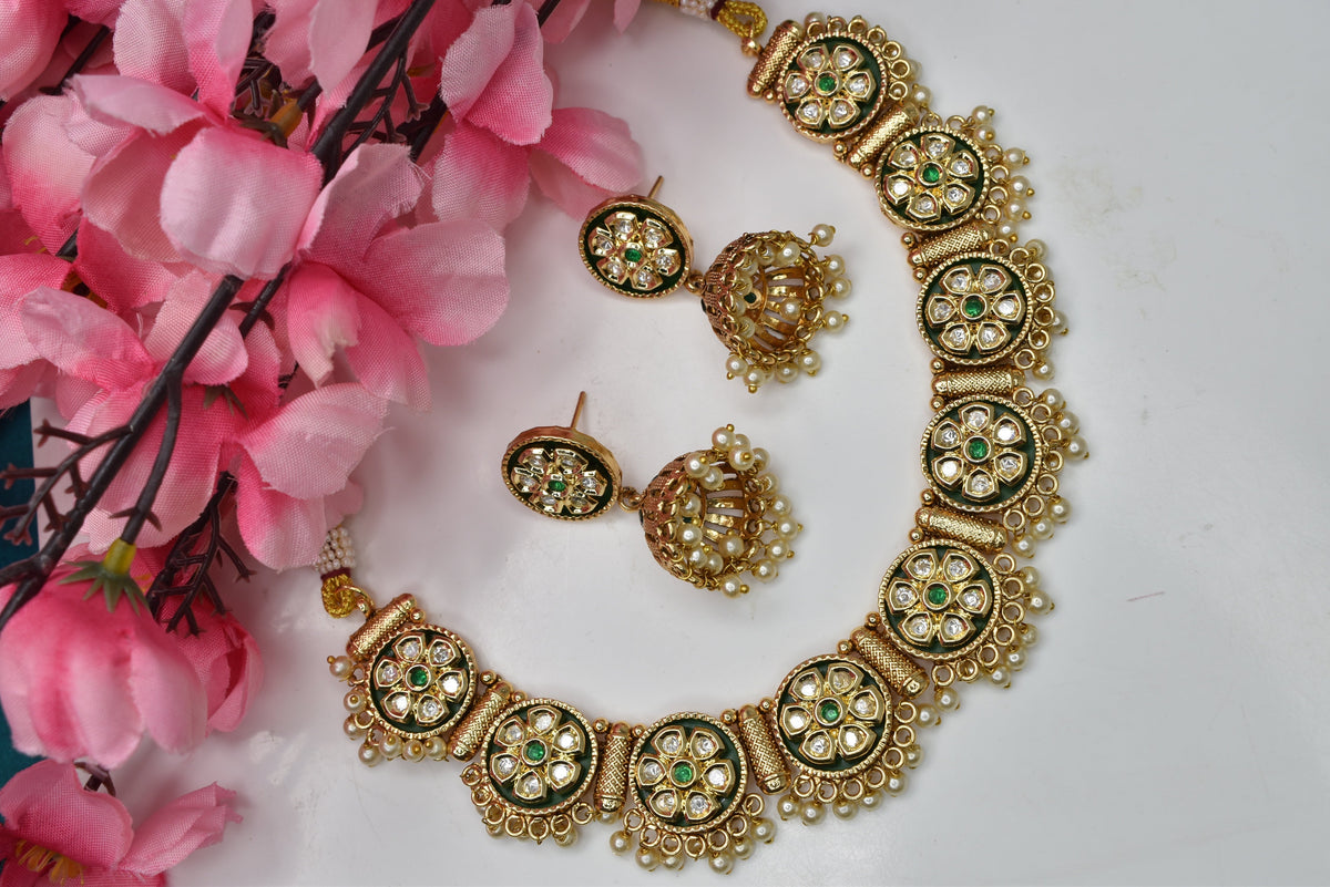 Wedding wear bridal jewelery Partywear necklace jewelry set for women
