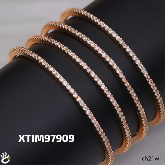 AD ROSE GOLD BANGELS 4 pcs -2.4-2.6-2.8-CH21W