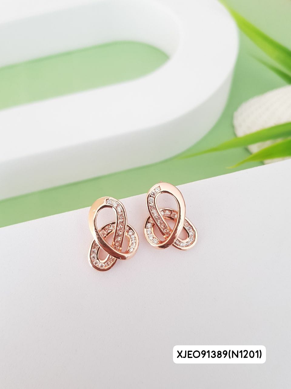 ANTI TARNISH DAILY USE rosegold earring stud Tops