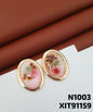 ANTI TARNISH resin earrings STUD Tops GOLDEN